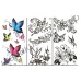 Временные татуировки в ассортименте Waterproof body tattoo stickers